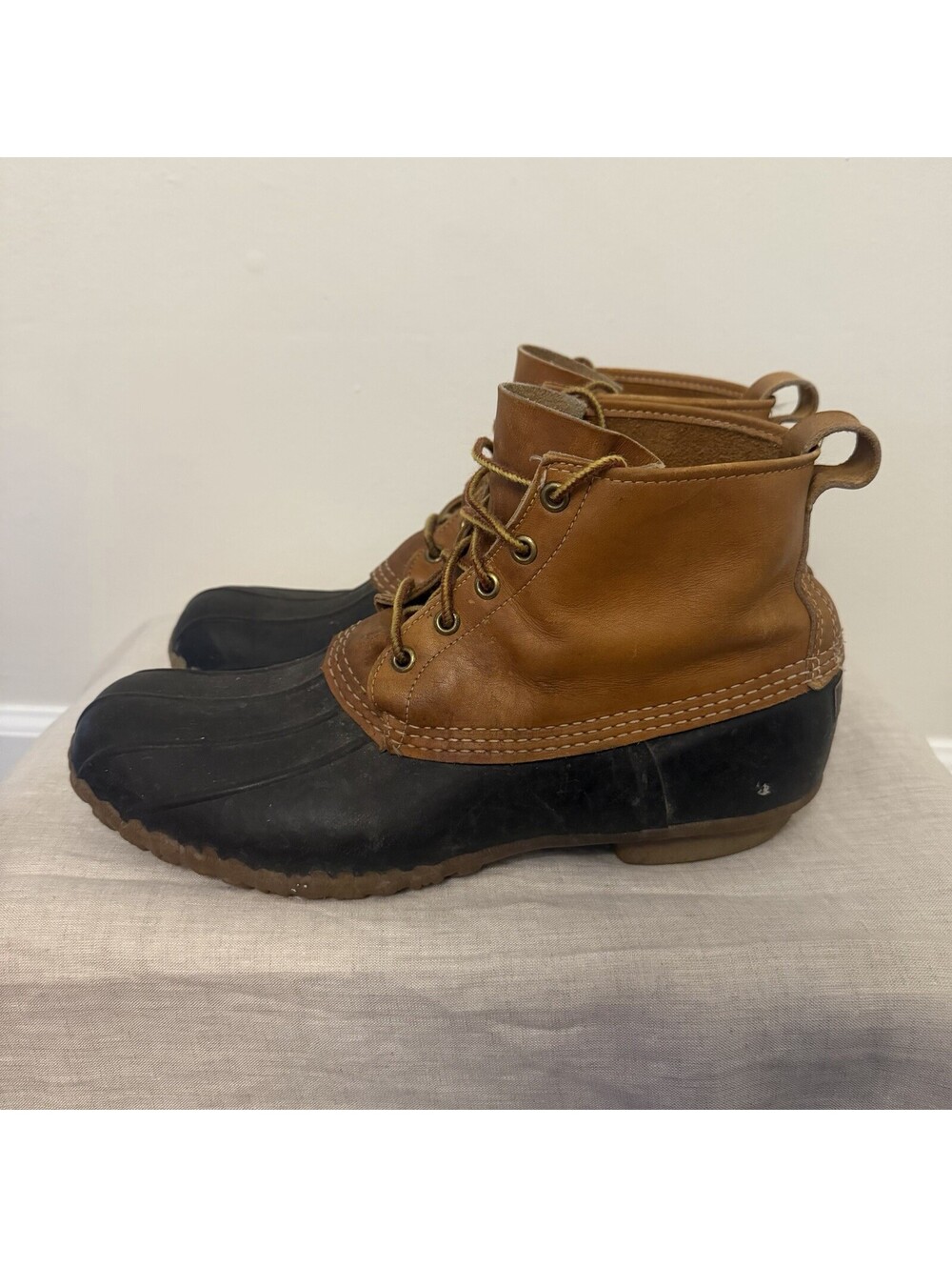 Vintage L.L. Bean Boot 90s Maine Hunting Rubber Leather Made in USA Boots 10 Men - Picture 5 of 13